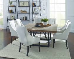 Brown wood dining table steal a sofa furniture outlet los angeles ca. Mia 60 Inch Square Dining Table Rustic Dining Room Los Angeles By Kosas Houzz