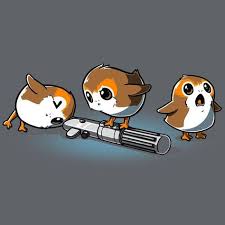 Curious Porgs T Shirt Official Star Wars Tee Star Wars Drawings Star Wars Art Star Wars Humor
