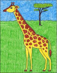 How To Draw A Giraffe Easy · Art Projects For Kids
