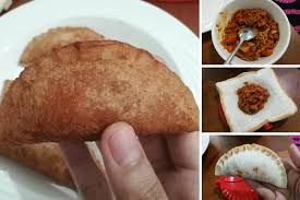 Panaskan fry pan, sapukan sedikit marjerin (guna api yang. Roti Karipap Sardin Goreng Garing Krup Krap Makan Tak Sedar Diri