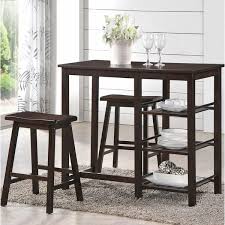 Caballero 3 Pieces Pub Table Set Counter Height Dining Table Set Pub Table Sets Counter Height Dining Table