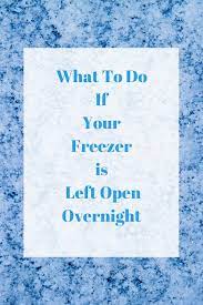 What To Do If Your Freezer Is Left Open Overnight Little House Big Alaska