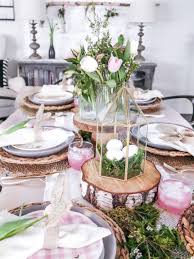 Pink And Green Easter Table Taryn Whiteaker Colorful Easter Table Easter Table Decorations Easter Table