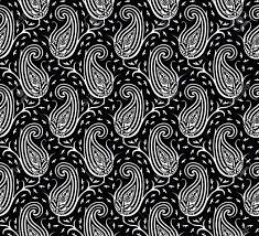 Floral paisley pattern are worn for decorative purposes around the neck, typically paired with a shirt with a neck collar, and instantly make an outfit more formal. Seamless Black And White Paisley Pattern Vector Illustration Royalty Free Cliparts Vectors And Stock Illustration Image 98088388