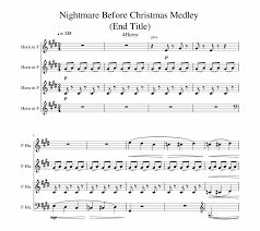 From the master of the dark and unusual tim burton the classic movie the nightmare before christmas features deliciously sinister music by composer danny elfman. Nightmare Before Christmas Medley Sheet Music 1 Of Hall Of The Mountain King Alto Sax Sheet Music Transparent Png Download 3591086 Vippng