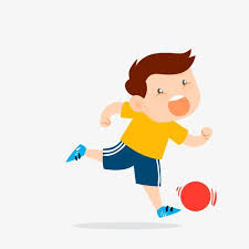 ولد صغير يلعب كرة قدم Boys Playing Character Little Boys
