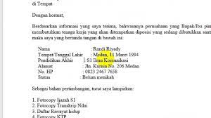 Surat lamaran kerja melalui email. Cara Membuat Surat Lamaran Kerja Di Pt Kai Kereta Api Youtube