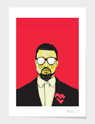 Kanye West Art Print By Matt Anderson Limited Edition From 29 9 West Art Kanye West Painting Art