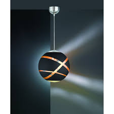 Trio Lighting 306100132 Faro Modern Matt Black Glass Pendant Ceiling Light Ideas4lighting