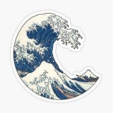 Original design by diana maus. The Great Wave Off Kanagawa Sticker By Ind3finite In 2021 Ocean Wave Drawing Great Wave Off Kanagawa Great Wave