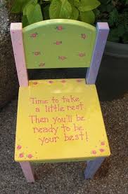 Hand Painted Childrens Chair Time Out Chair Childrens Chairs Time Out Chair Kids Chairs