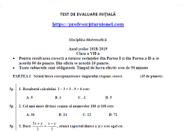 Check spelling or type a new query. Test Initial Matematica Clasa A 7 A Cu Rezolvare Barem An Scolar 2018 2019 Jitaruionelblog Pregatire Bac Si Evaluarea Nationala 2021 La Matematica Si Alte Materii Materiale Lectii Formule Exercitii Rezolvate Matematica Gimnaziu