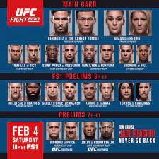 Mma news & results for the ultimate fighting championship (ufc), strikeforce & more mixed martial arts fights. Ufc On Twitter It S Fight Day Ufchouston Goes Down Tonight Toyotacenter Fight Card Btyb Jackreacher Own It On Blu Ray Today Jackreachermovie Https T Co Bviipi0dz5
