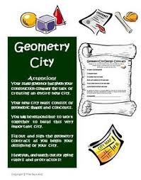 Geometry City Creative Project Activity Common Core Aligned Watch Your Students Have Fun Building A Common Core Math Standards Common Core Math Math Geometry