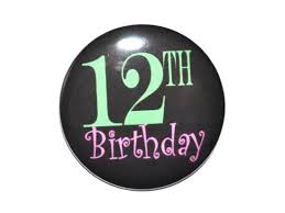 12 Jaar Oude 12e Verjaardag Knop 12 Jarige Jeugd Verjaardag Etsy