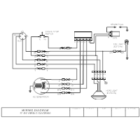 A diagram that uses lines to represent the wires and symbols to represent components. Wiring Diagram Software Free Online App