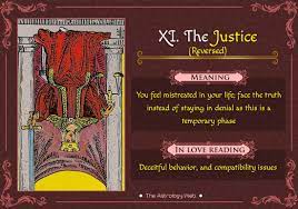 Justice is a major arcana tarot card, numbered either viii or xi, depending on the deck. The Justice Tarot Meaning In Upright Reversed Love Other Readings The Astrology Web Justice Tarot Tarot Card Meanings Tarot Cards Major Arcana