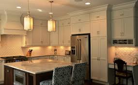Stacked Cabinets Cabinet Pantry Work Island Two Tone Counter Depth Refrigerator Kitchen Cabinets Kitchen Home Decor