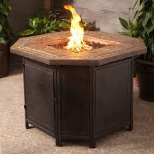 Even with propane, you want to make sure the fire pit is cool before leaving it unattended. Az Patio Heaters Faux Stone Octagon Fire Pit Walmart Com Fire Pit Table Propane Fire Pit Table Fire Pit