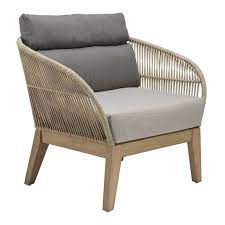 Seasonalliving Explorer Fuego Teak Patio Chair With Cushions Perigold Outdoor Furniture Sofa Lounge Chair Outdoor Patio Lounge Chairs