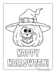 Set up a table outside and keep kids of all ages occupied with these spring pictures to color. 89 Halloween Coloring Pages Free Printables