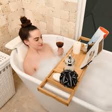 Therefore, you'll have a more comfortable bathing experience. Bath Caddy Tray For Tub Luxury Bubble Baths Monsuri