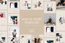 Live text templates are an often overlooked feature of premiere pro cc. Beauty Fashion Instagram Template In Social Media Templates On Yellow Images Creative Store