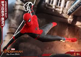 Far from home spiderman costume peter parker cosplay costume stealth suit fighting full suit. Spider Man Far From Home Upgraded Suit Spidey Figure By Hot Toys The Toyark News
