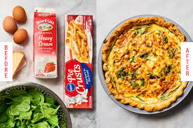 Refrigerated pie dough makes this dish extra easy: Easy Quiche Recipes With Pre Made Crust Kitchn