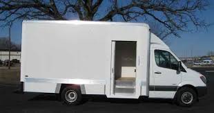 Cube Body Mounted On A Sprinter Cab Chassis Trucks Sprinter Truck Camper