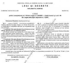 Legea Nr 37 2020 Zile Libere In Plus Pentru Angajatii De Alta Religie