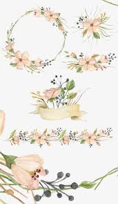 Hand Painted Flowers Flower Flowers Flower Wreath Png Transparent Clipart Image And Psd File For Free Download Ilustracao De Aquarela Aquarela Floral Flores Pintadas