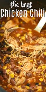 Hearty And Flavorful This Fix It And Forget It Slow Cooker Chicken Enchilad Slow Cooker Chili Recipe Chicken Crockpot Recipes Healthy Chicken Crockpot Recipes