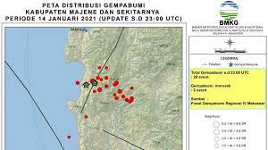 Badan meteorologi, klimatologi, dan geofisika (bmkg) memperingatkan potensi hujan disertai angin kencang dan petir di. Ini Titik Titik Gempa Di Majene Dan Mamuju Bmkg 2 Gempa Merusak Suara Sulsel