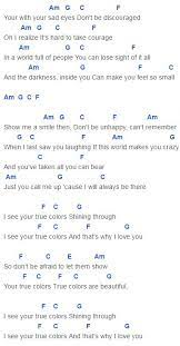 True Colors Chords Capo 4 Anna Kendrick Justin Timberlake Trolls Ukulele Chords Songs Ukulele Chords Lyrics And Chords