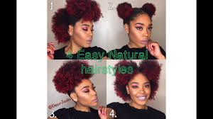 50 short hairstyles and haircuts for major inspo. 4 Cute And Easy Natural Hairstyles For 3c 4a 4b Hair Youtube