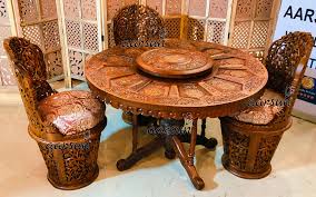 Home styles 5pc dining set includes a round pedestal dining table features a solid hardwood construction in black and cottage oak finish. Dining Table 4 Seater Off 57
