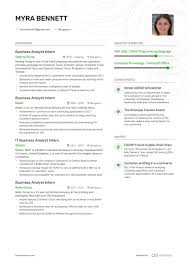 A supply chain analyst studies and enhances shipping procedures for employer applying efficient strategies as mentioned in this sample resume. Top Business Analyst Intern Resume Examples Samples For 2021 Enhancv Com
