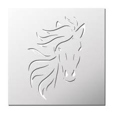 Pochoir Cheval Pochoir Silhouette Pochoir Tete De Cheval Dessin