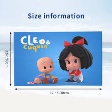 Amazon.com: GLGFAS Cleo Anime Cuquin Toallas de playa ultrasuaves para  piscina, vacaciones, camping, toalla de playa para mujeres, hombres y  adolescentes, 32 pulgadas : Hogar y Cocina