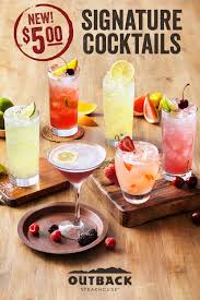 Our New 5 Cocktails Are Here For A Limited Time Rum Punch Recipes Outback Steakhouse Yummy Drinks