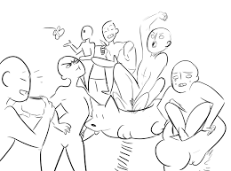 Draw The Squad At The Park By Kittywolfxxx Deviantart Com On Deviantart Drawing Meme Drawing Base Draw The Squad
