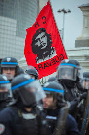 Police iphone wallpapers top free police iphone. Hd Wallpaper Red Che Guevara Flag Near Group Of Police During Daytime Communication Wallpaper Flare