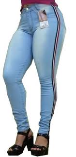 Calças Jeans No Atacado Em Goiania Calca Jeans Feminina Listra Laterais Com Lycra Cintura Alta Calca Jeans Feminina Jeans Feminino Calca Jeans