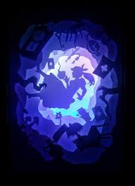 Download Alice In Wonderland A4 Paper Cutting Light Box Template Etsy