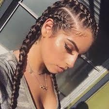 Four Braids Straight Back Yelp Braided Hairstyles Baddie Hairstyles Hair