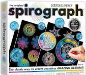 Spirograph Scratch & Shimmer – Arts and Crafts, Kids Toys, Art Supplies,  Craft Supplies, Drawing Kit, Spiral Art, Classic Gear Design Kit, Magic ...
