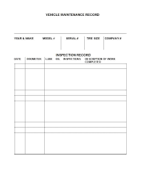 40 Printable Vehicle Maintenance Log Templates Template Lab