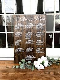 custom wood wedding seating chart unconventional seating