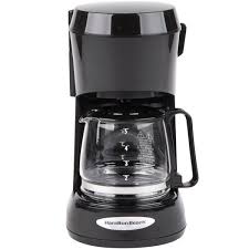 Hamilton beach coffee maker with glass carafe 5 cup 48136. Hamilton Beach 48136 Black 5 Cup Coffee Maker